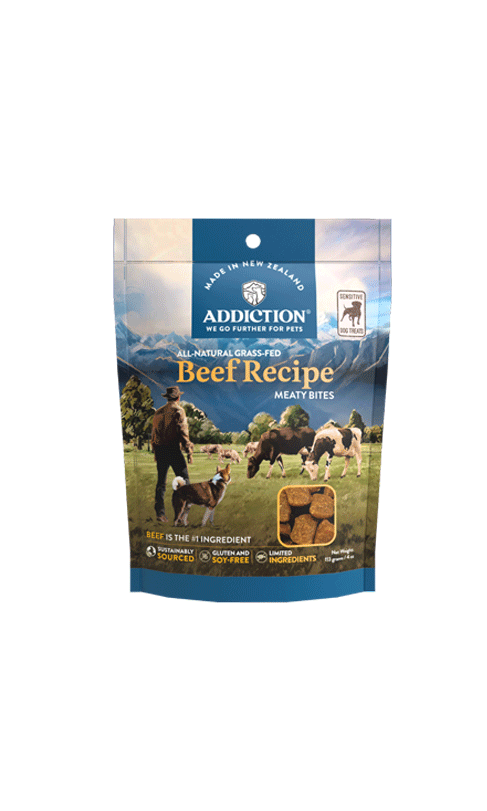 Addiction - Meaty Bites Treats Beef