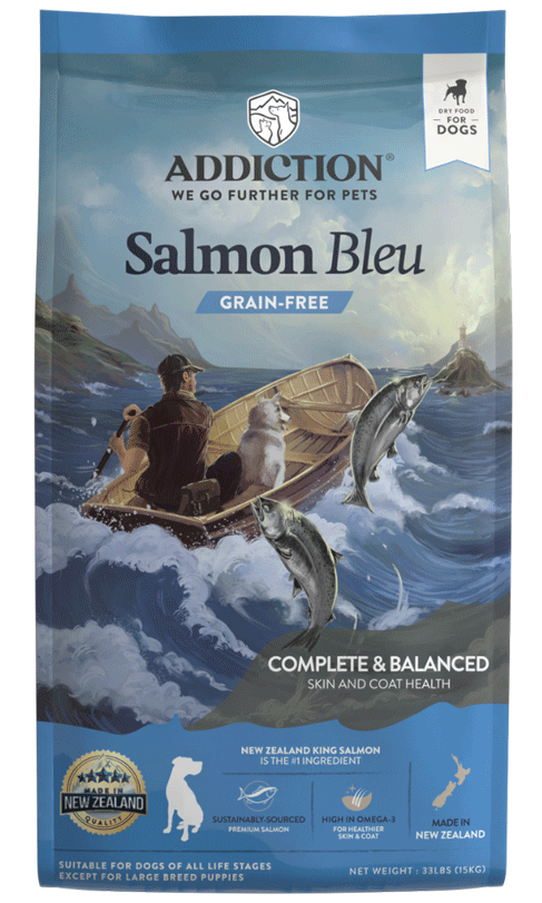 Addiction - Salmon Bleu – We Deliver - NZ Natural Pet Food Addiction - Salmon Bleu – We Deliver - NZ Natural Pet Food